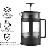 French Press Tea and Coffee Maker - 300ml