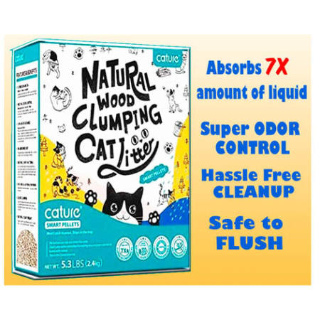 CATURE CAT LITTER Natural Wood Clumping    6L