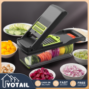 Yotail Multifunctional vegetable cutter shredder potato slicer shredder drain basket