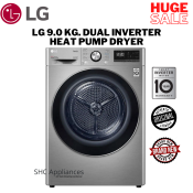LG RV09VHP2V 9.0 kg. Dual Inverter Heat Pump Dryer