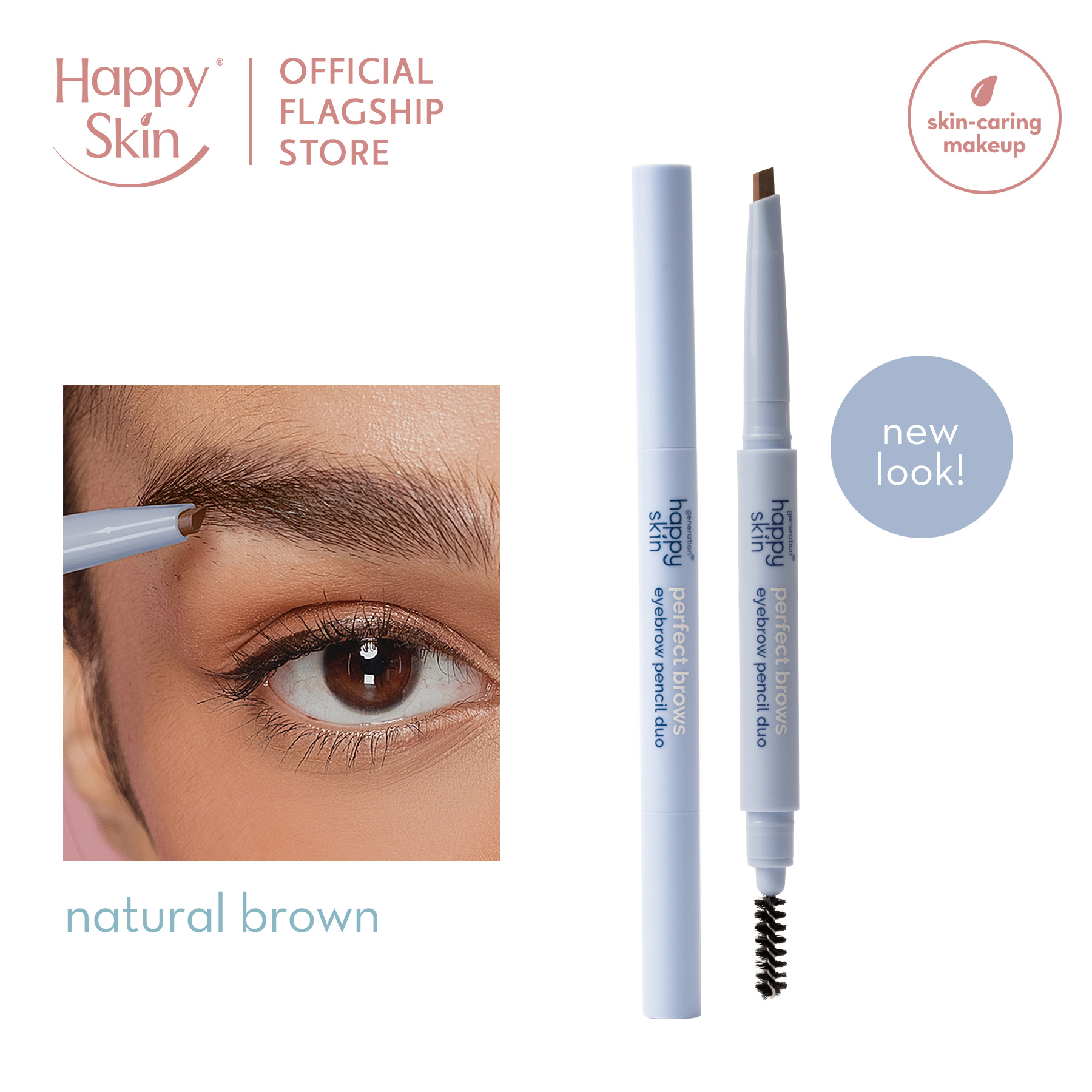 Discount on Happy Skin  shoes - SKU: Generation Happy Skin Perfect Brows Eyebrow Pencil Duo In Natural Brown