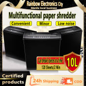 Mini Gear Electric Paper Shredder - Silent & Eco-friendly