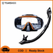 TOMSHOO Silicone Dive Set - Water Sports Snorkeling Equipment