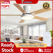 Gorgeous Industrial Ceiling Fan with Remote Control and Light