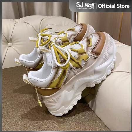 Korean Chunky Sneakers High Cut Rubber Shoes For women