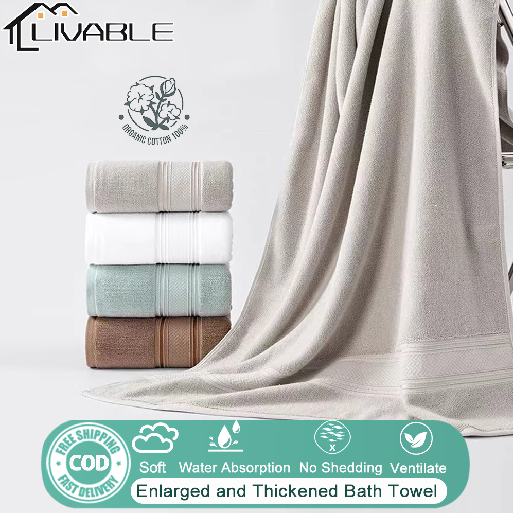 LIVABLE Towels For Bath Towel For Bath Adult 100% Cotton 70x140cm Microfiber Big Towel Bath Baby Beach Towel Beach Towel