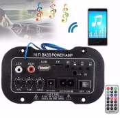 12V/220V Car Bluetooth Power Amplifier with Remote Control - Brandname