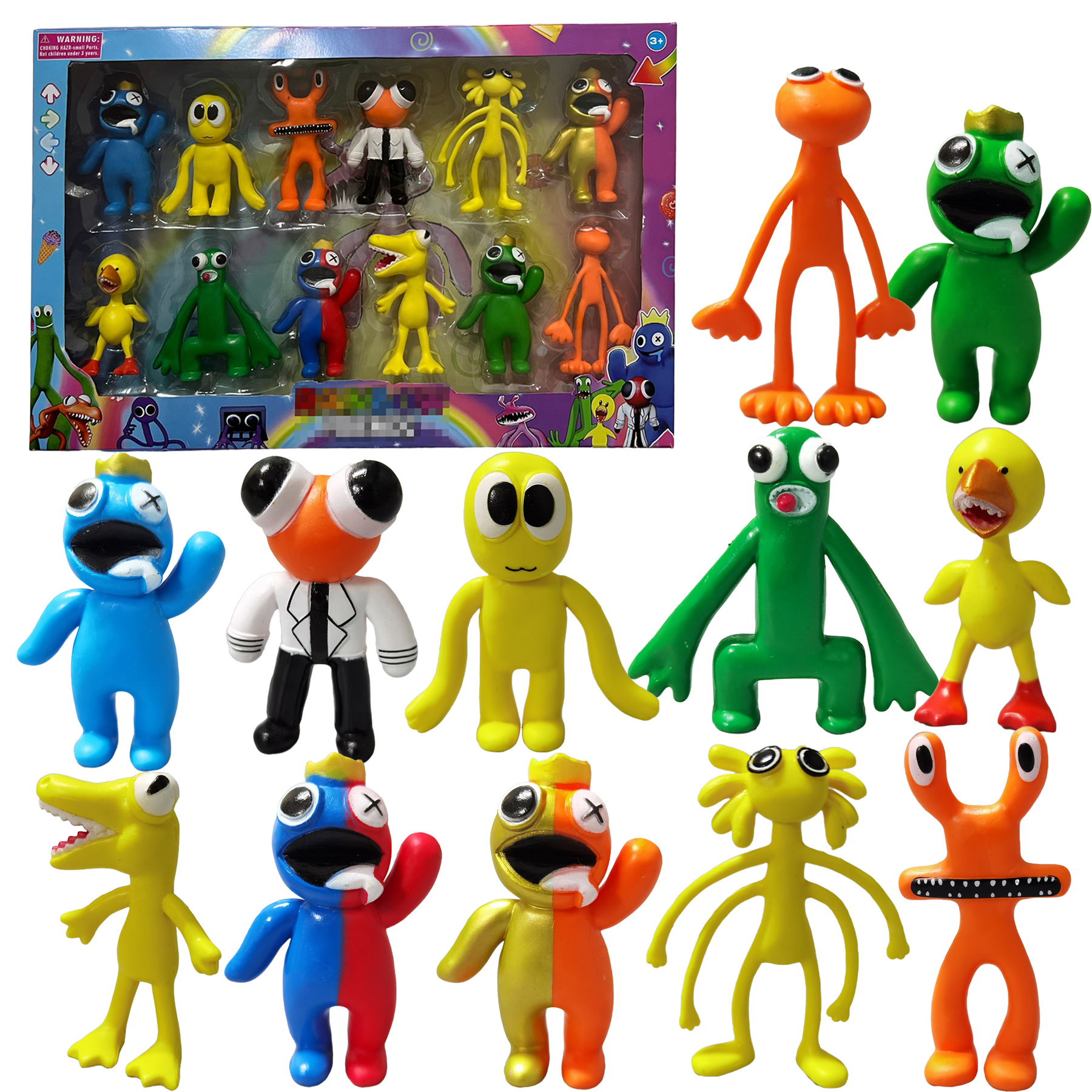 6pcs/Set Roblox Rainbow Friends Anime Action Figure Collection