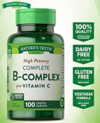 Nature's Truth B-Complex + Vitamin C Caplets, 100 Count