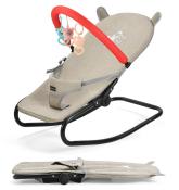 Foldable Baby Rocker Bouncer Chair - Infant-to-Toddler Balance Chair