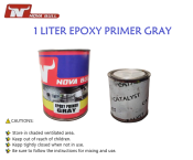 NOVA BULL Gray Epoxy Primer with Catalyst - 1 Liter