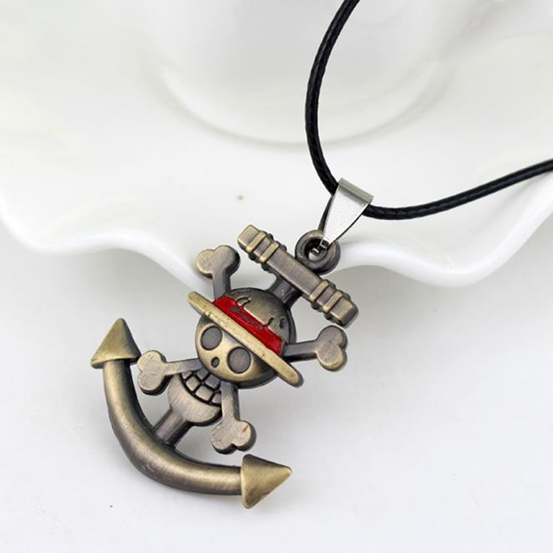 Anime One Piece Rudder Logo Alloy Collier Pendentif