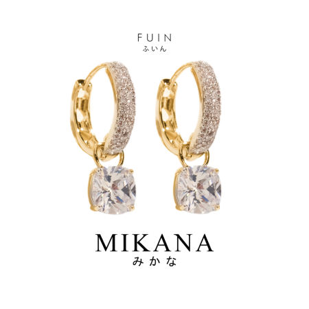 Mikana 18k Gold Plated Fuin Drop Earrings - Women's Fashion
