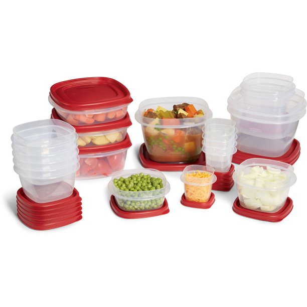 Rubbermaid Easy Find Lids 40-Piece Set Storage Containers, Clear –  ShopBobbys