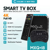 MXQ PRO 5G Android Ultra HD TV Box Bundle