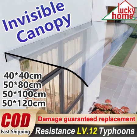 Awning Canopy Outdoor Transparent Mute Sun Shade Waterproof Can be Spliced Anti UV Sun Shelter Outdoor for Door and Window Household Transparency Organic Canopy Balcony Windows Canopy Rain Cover Awning