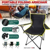 Foldable Outdoor Camping Chair with Arm Rest, Lightweight ARUN