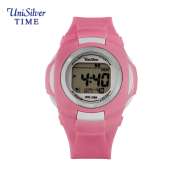 UniSilver TIME Children's Digital Rubber Watch in Pink/White/Silver (KW2204-200