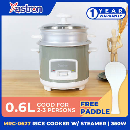 Astron 0.6L Rice Cooker with Steamer | Mini Size