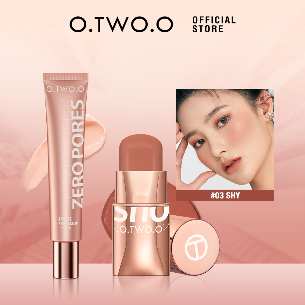 Discount on O.Two.O  shoes - SKU: O.Two.O Makeup Blush Cream+face Primer 2pcs Makeup Set