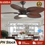 42" Retractable Chandelier Ceiling Fan with Lights, 6-Speed, Remote-Controlled