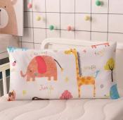 Cotton Baby Pillow with Pillowcase Cover - Prevents Flat Head