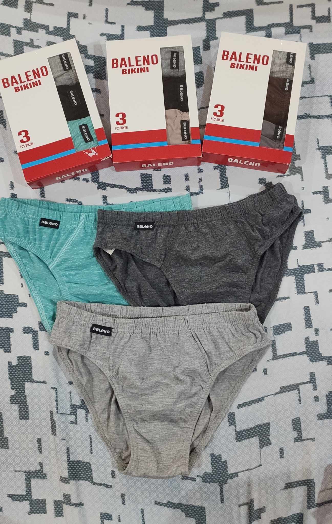 Baleno BIkini Briefs 3pcs/pack S-XL