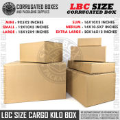 LBC Express Corrugated Shipping Boxes - Kraft, Per Piece