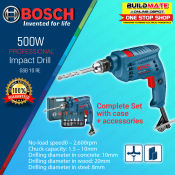 BOSCH Professional 500W Electric Impact Drill Set - BUILDMATE