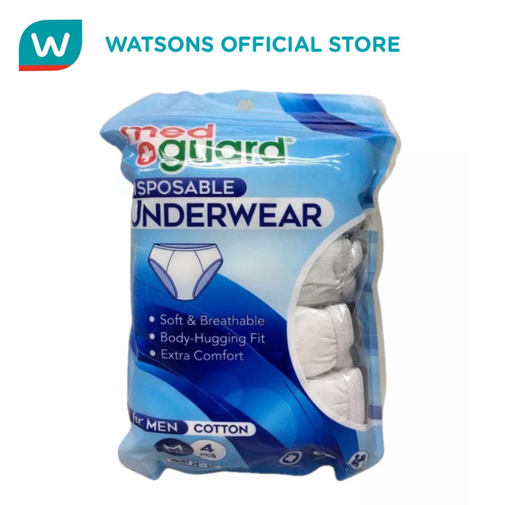 WATSONS Extra Comfort Disposable Underwear for Ladies Free Size (Cotton,  Dermatologically Tested) 5s, Cotton & Paper