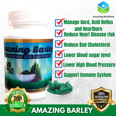 Amazing Barley Capsule: Natural Supplement for Digestive Issues and Health