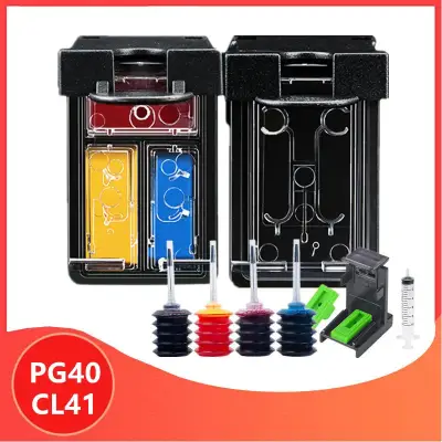 No brand Refillable Pg 40 Cl 41 PG40 CL41 Ink Cartridge Canon Pixma MP140