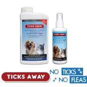 Ticks Away Value Pack: Tick & Flea Spray for Pets