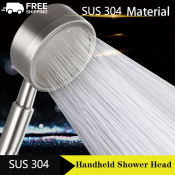 High Pressure Stainless Steel Shower Set with Water Saving Design