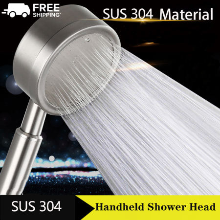 High Pressure Stainless Steel Shower Set with Water Saving Design