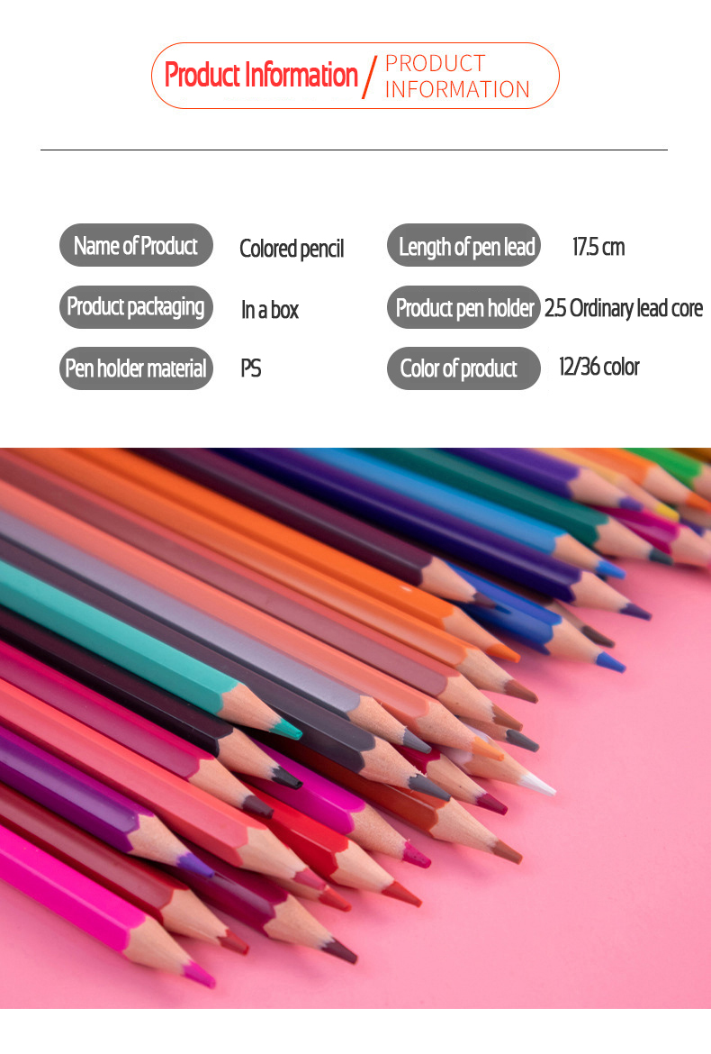 YOOUSOO Colouring Pencils,36 Pcs Professional Coloured Pencils Drawing  Pencils, Oil-based Artist Pencil Set, No Wax, Ideal for Sketching,  Doodling