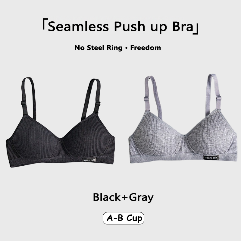 MALDITA X 3pcs Girls Wireless Bra Thin Cotton Without Steel Ring Push Up Bra for Teens Light Weight Invisible-Button Bras Breathable - Image 3