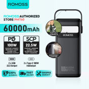 Romoss PMT Powerbank 60000mAh, Fast Charging, LED Display