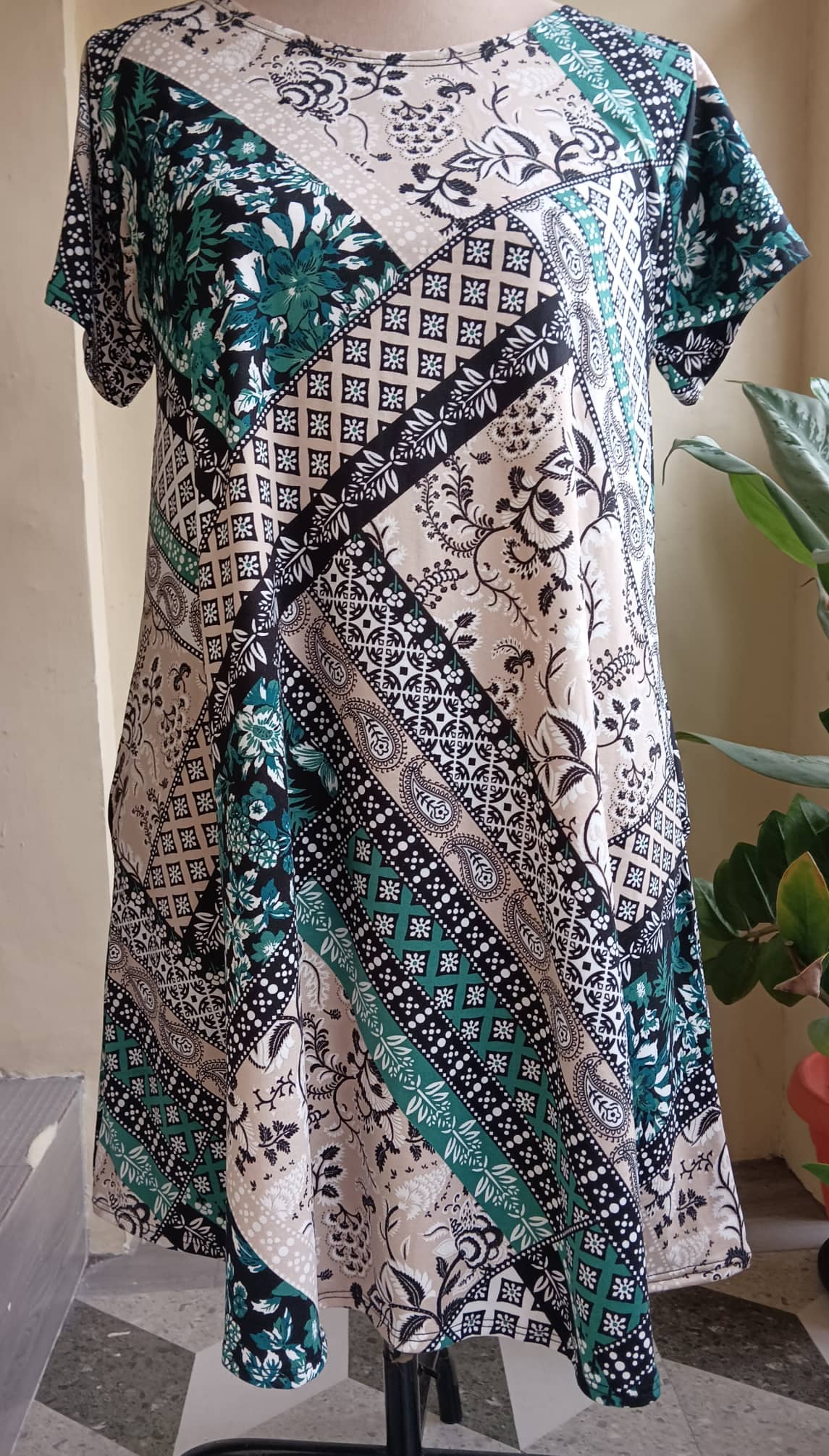 PLUS SIZE A LINE PLAIN DRESS FIT UP TO 3XL - Image 4