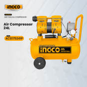 Ingco 24L Industrial Air Compressor for Air Tools (Oil Free)