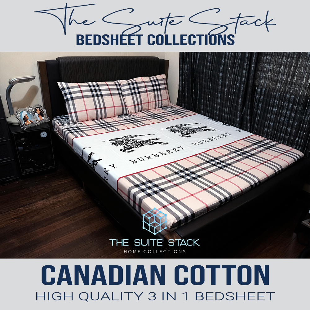 "Suite Stack 3-in-1 Cotton Bed Sheet Collection - Warm Prints"