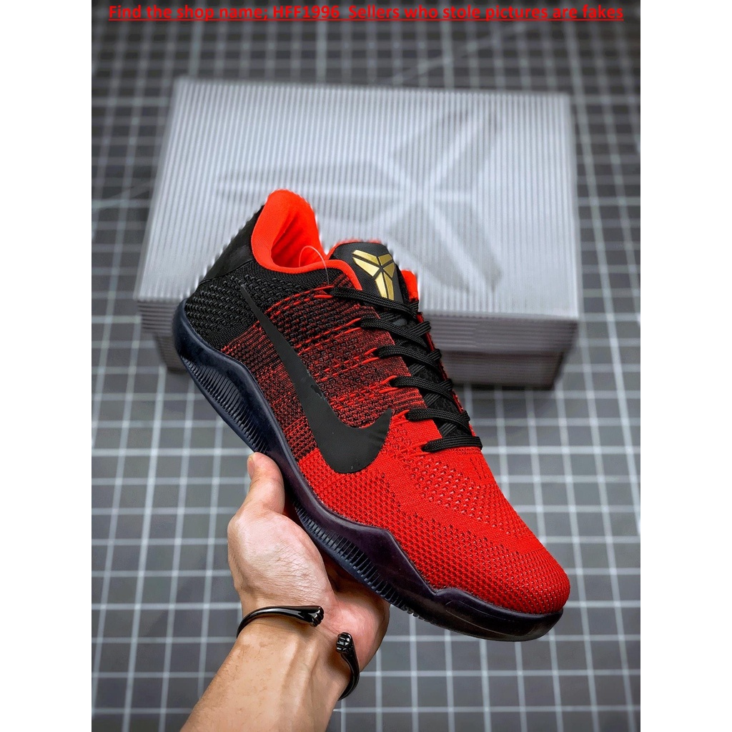 Hy)(Hff1996) Nike Kobe 11 Elite Low Achilles Heel Black Red Basketball  Shoes | Lazada Ph