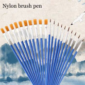 Nylon Hair Paint Brushes for Acrylic and Watercolor Painting