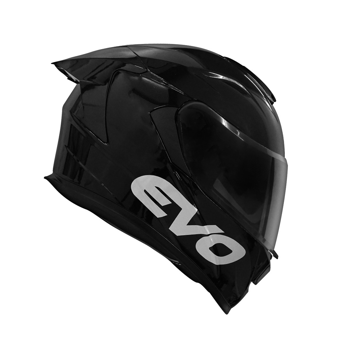 EVO GT PRO GLOSS BLACK Full-Face Motorcycle Helmet Medium And