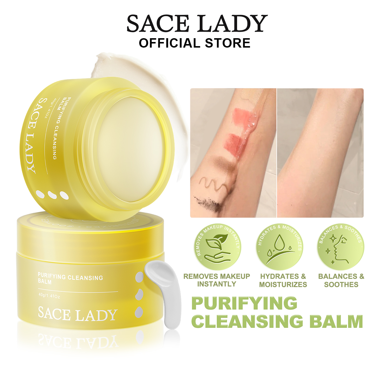 Discount on Sace Lady  shoes - SKU: Sace Lady Balances & Soothes Makeup Remover Balm Hydrates & Moisturizes Natural Plant Extract Makeup