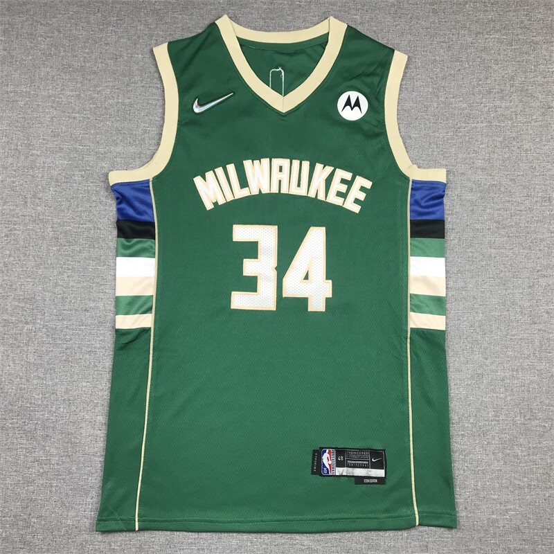 NWT Men's NBA Milwaukee Bucks Donte Divincenzo Nike Swingman Green Jersey