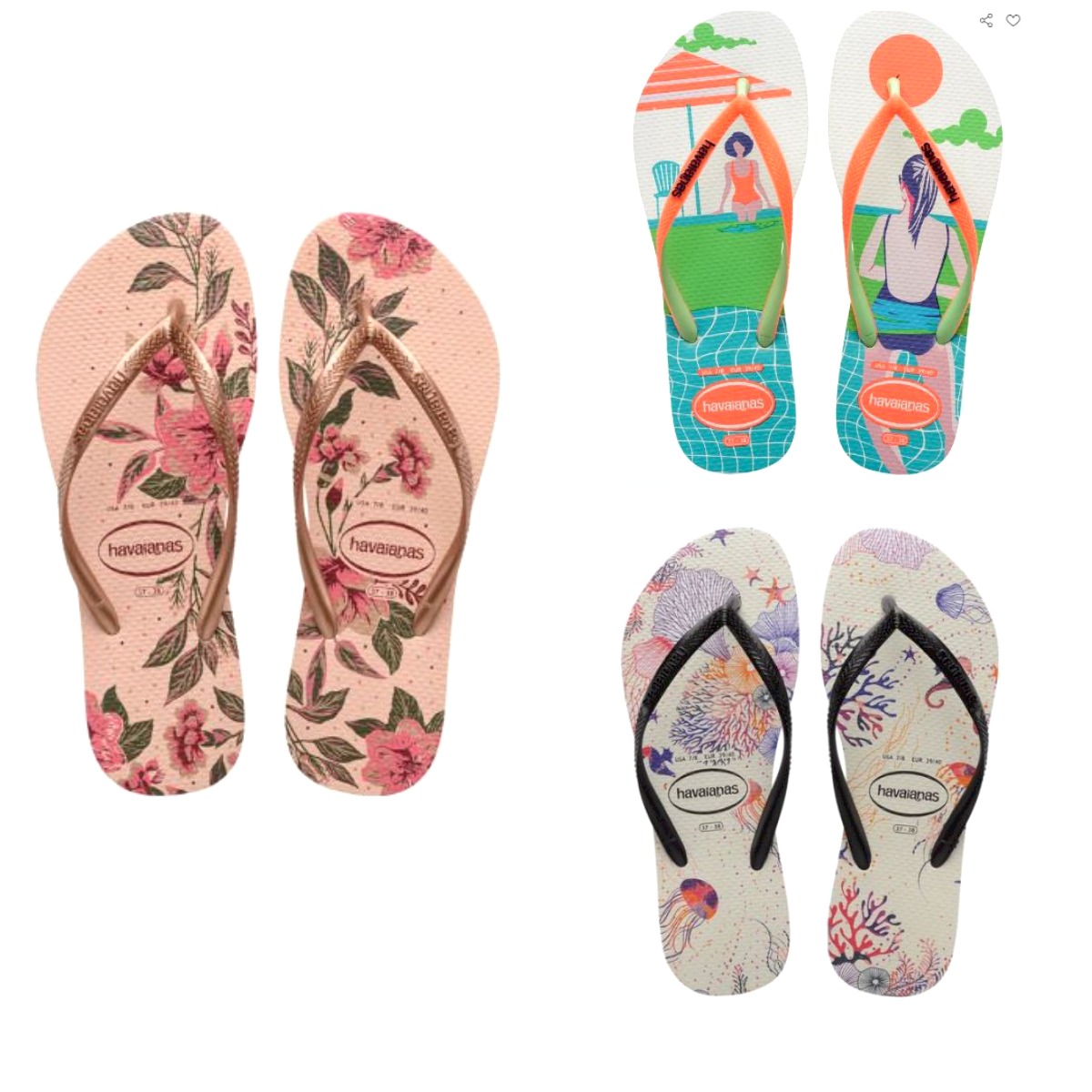 Original Havaianas Slippers Sandals Flip Flops Slides Slim Style Mix -  Lazada | Lazada PH
