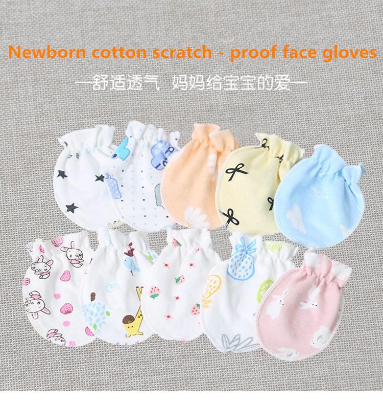 1//5//10 Pairs Newborn Baby Gloves Anti Scratch Winter Cotton Mittens Full Gloves