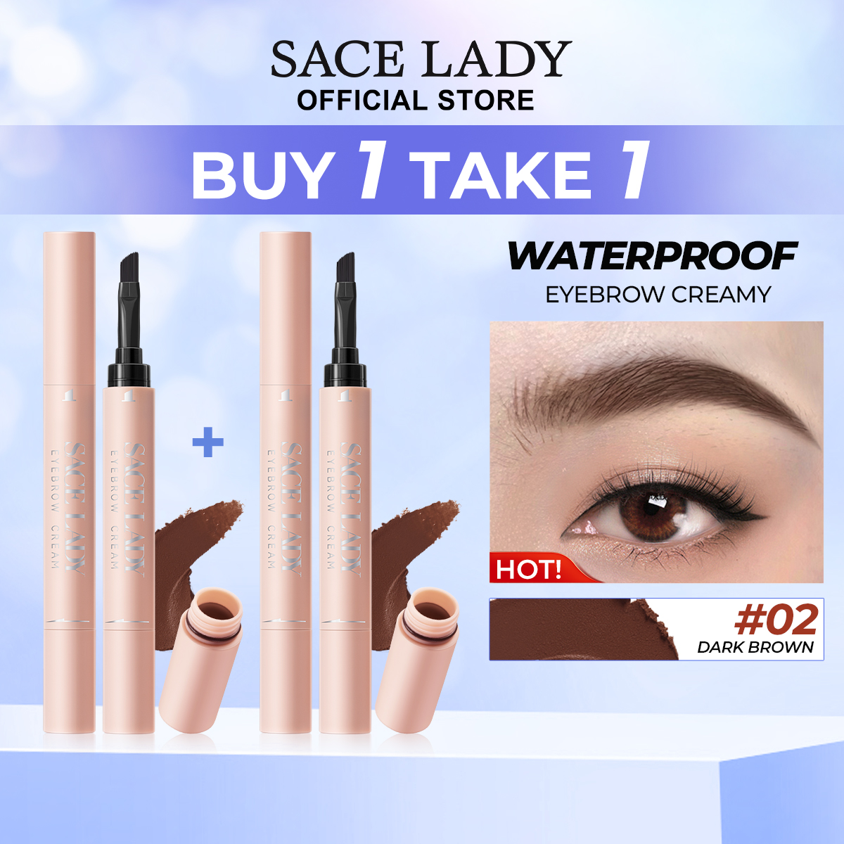 Discount on SACE LADY  shoes - SKU: SACE LADY Eyebrows Gel Waterproof Smudge-proof Eye Pencil Lightweight Pigmented Eyes Makeup Cosmetic