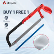 Mitsushi Adjustable Double Serration Hacksaw with Non-Slip Handle